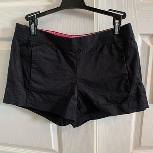 JCrew black shorts, side zipper, size 2